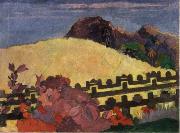 Paul Gauguin The Sacred Mountain oil